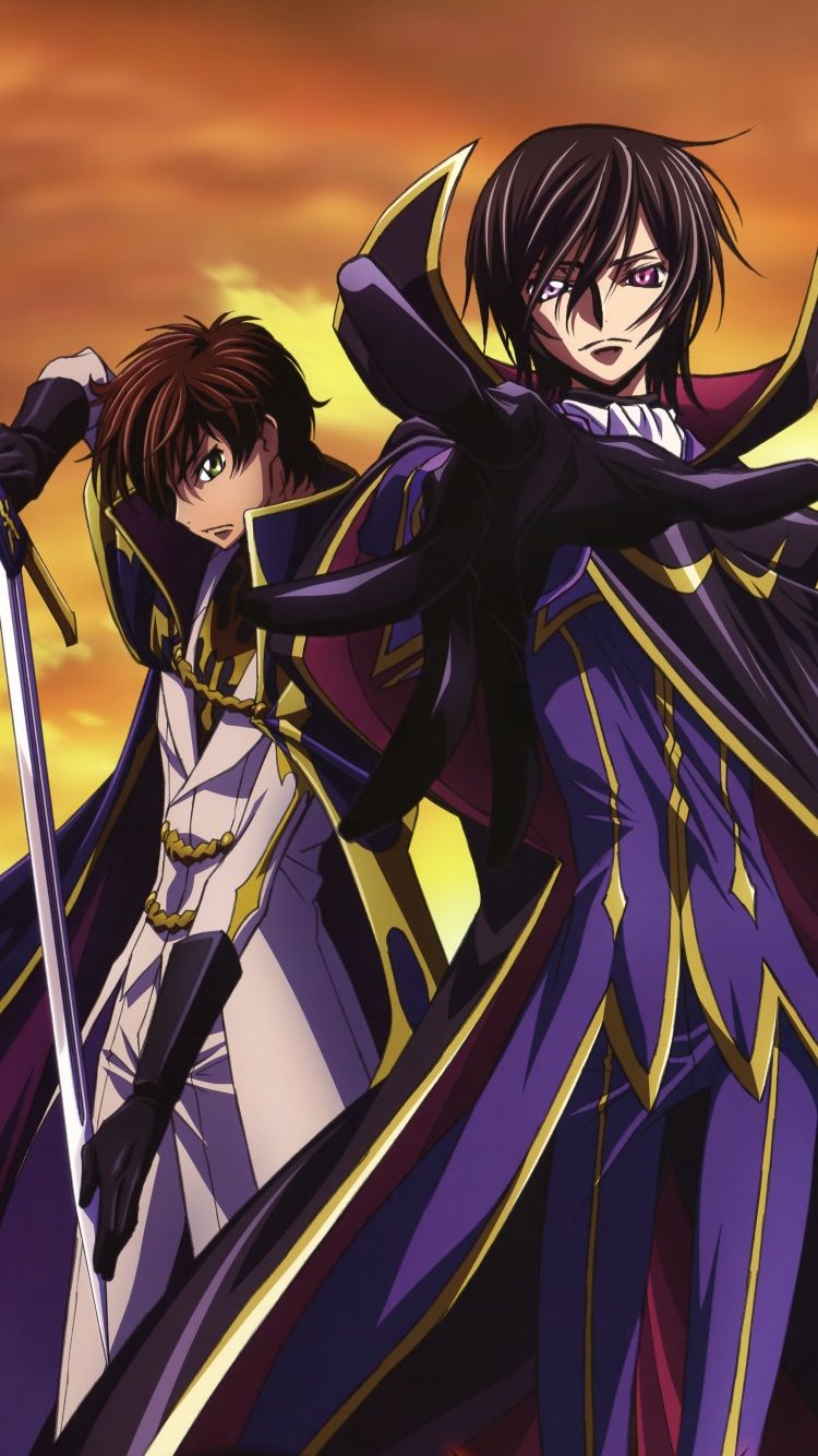 Code Geass Lelouch Lamperouge Suzaku Kururugi Geass Wallpaper iPhone HD Wallpaper