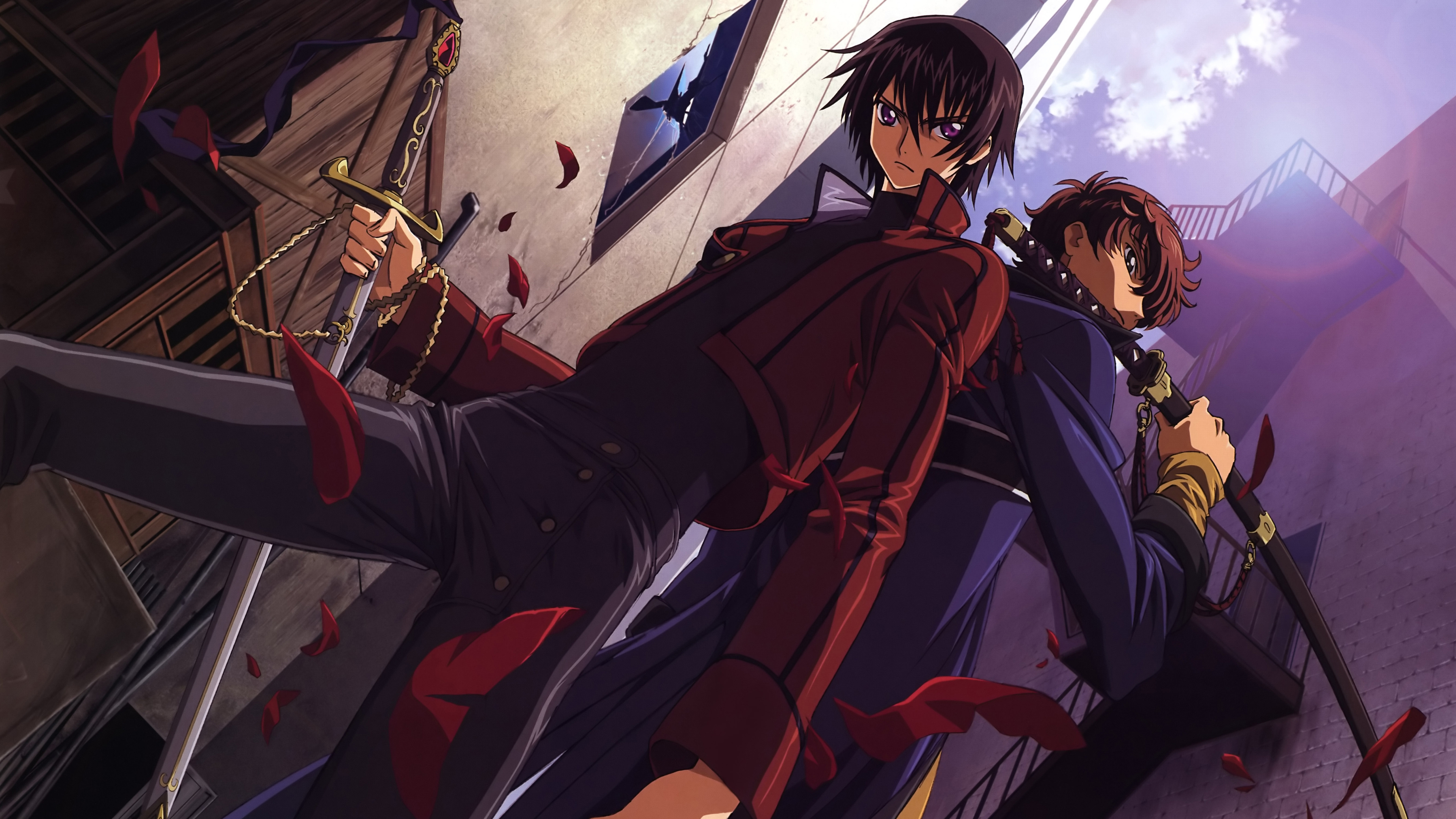 Wallpaper Lelouch Lamperouge and Suzaku Kururugi from Code Geass