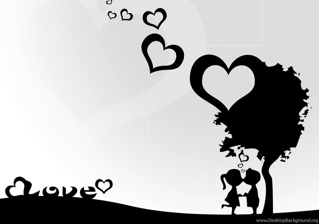 Love Black And White Sweet & Cute Love Wallpaper. Black And White. Desktop Background