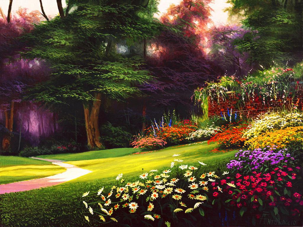 Garden In Spring Wallpapers - Wallpaper Cave