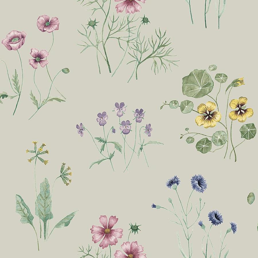 Midbec Maj Grey Wildflower Wallpaper in the Wallpaper department at Lowes.com
