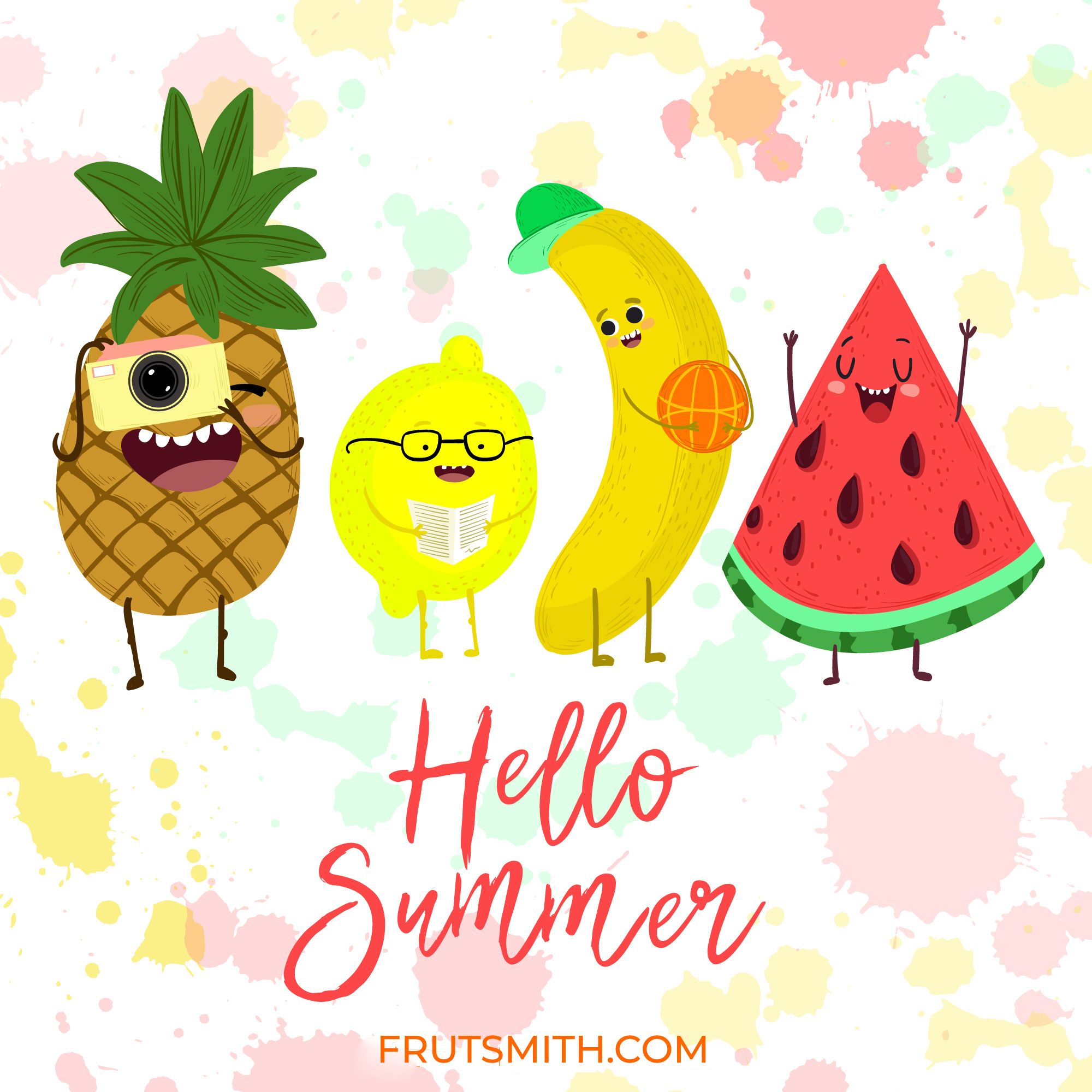 Hello Summer Now that #summer is truly here, We list out a few #fruits that you should have in your bag to instantly. Pineapple wallpaper, Clip art, Notebook art