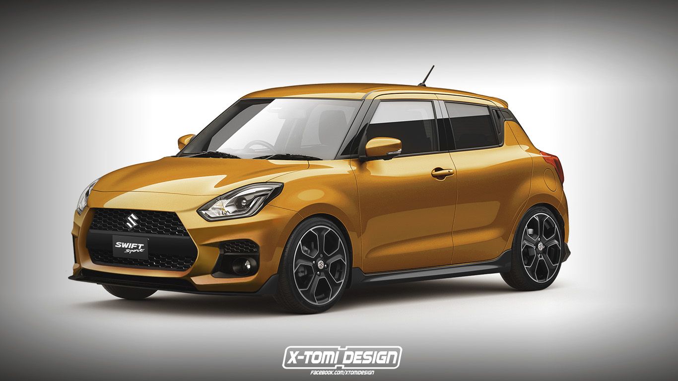 Suzuki Swift Sport Rendering Looks like the Perfect Affordable Hooning Machine