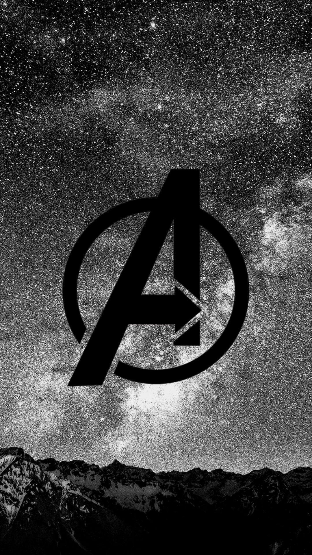 Marvel Logo Wallpaper Black And White
