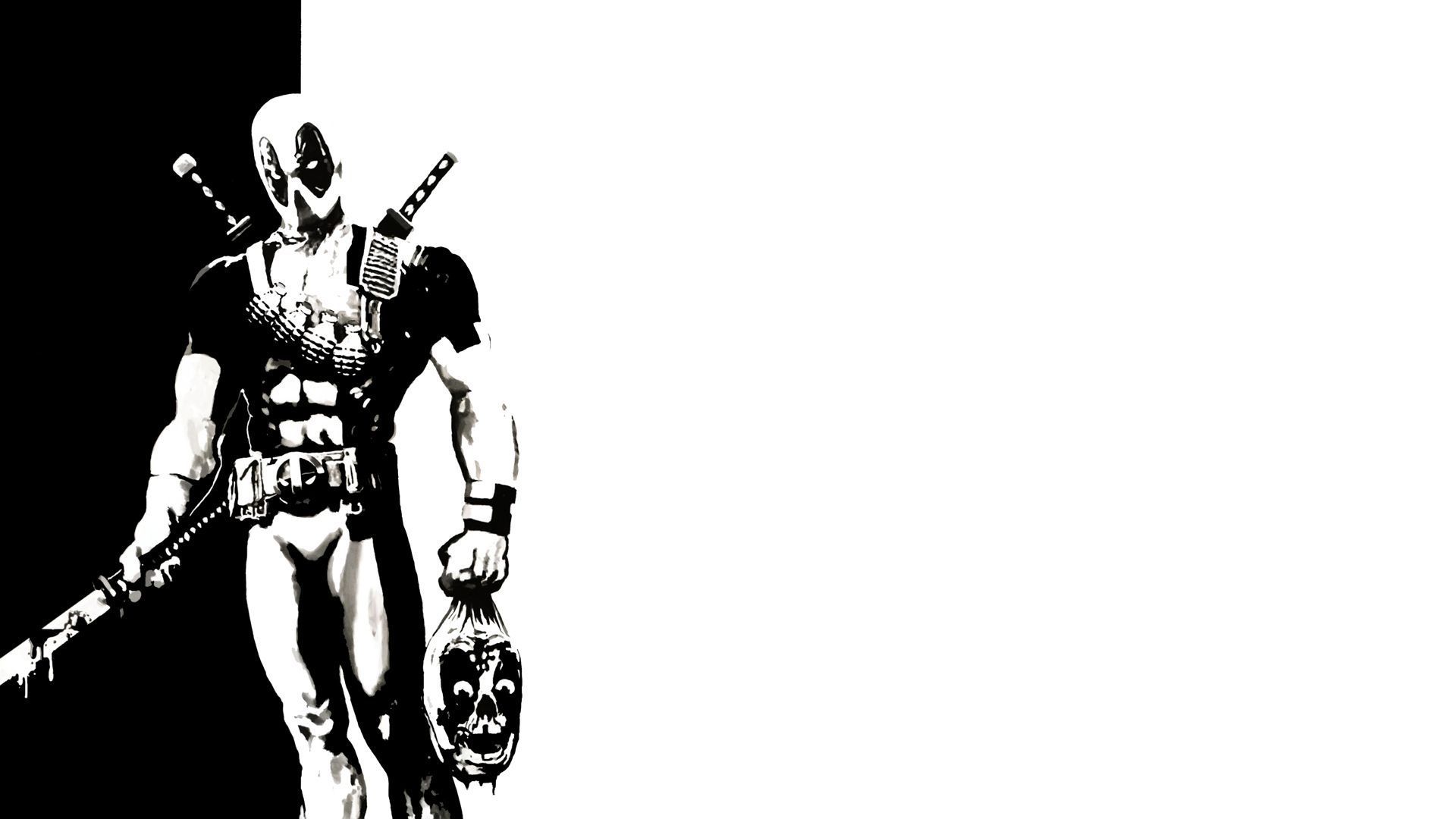 1080p Image: Deadpool Black HD Wallpaper Download