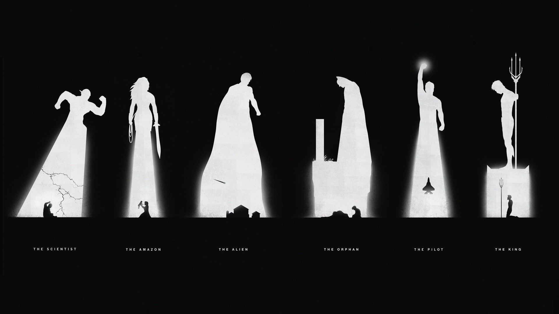 Justice League Logo Wallpaper Black And White HD Wallpaper