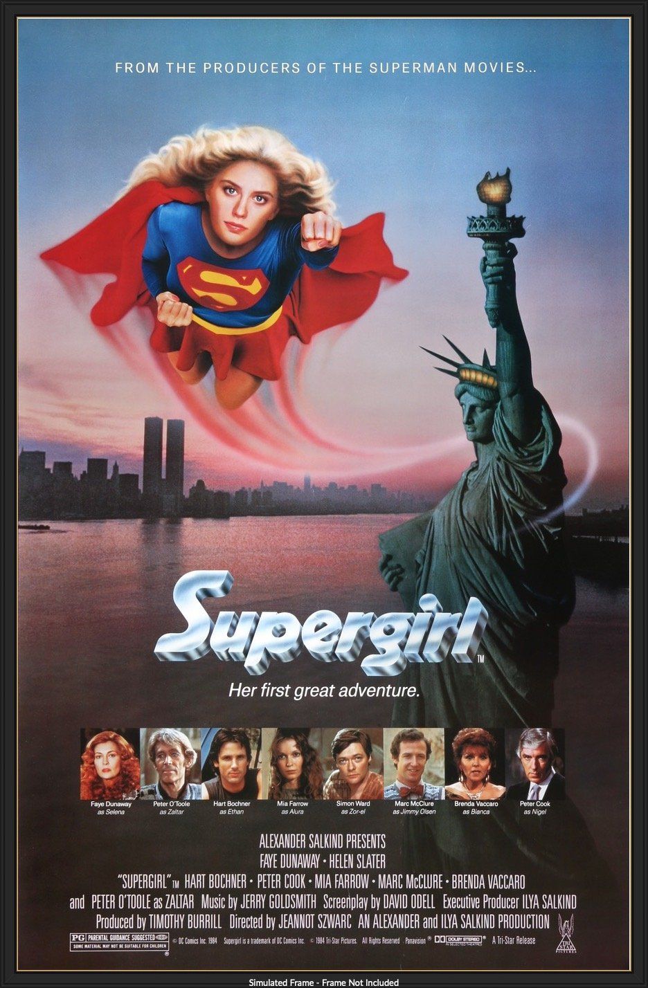 Supergirl (1984) Original One Sheet Movie Poster Film Art Movie Posters