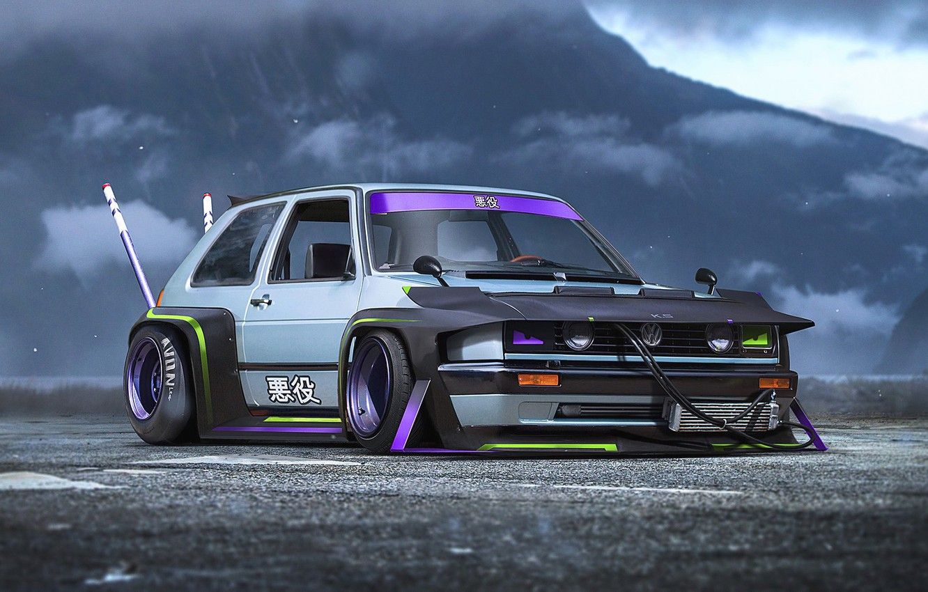 Wallpaper Concept, Volkswagen, Car, Golf, Future, by Khyzyl Saleem, Bosozoku image for desktop, section volkswagen