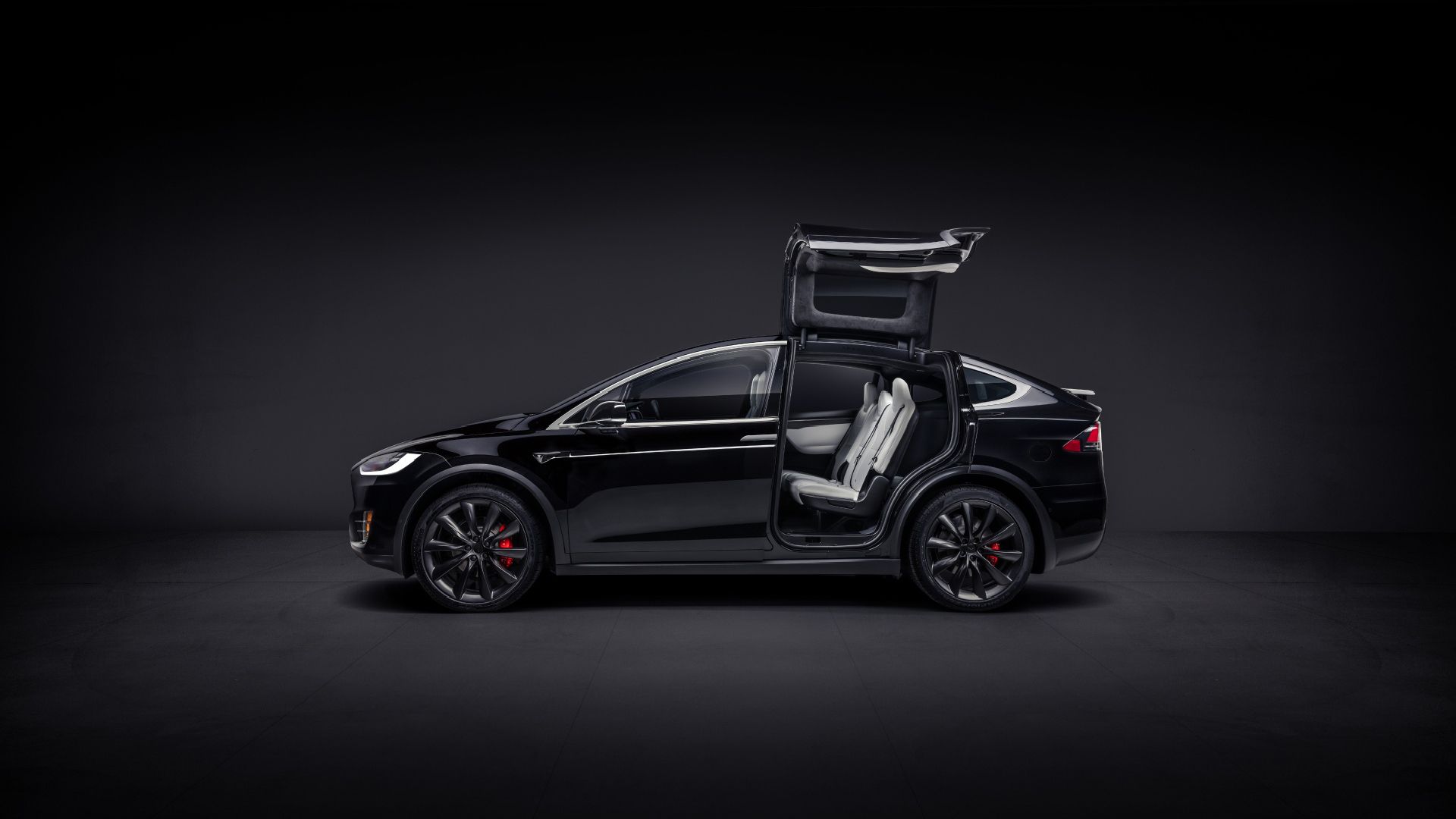 Tesla Model X Suv Black Electric Car. Free Download Wallpaper HQ