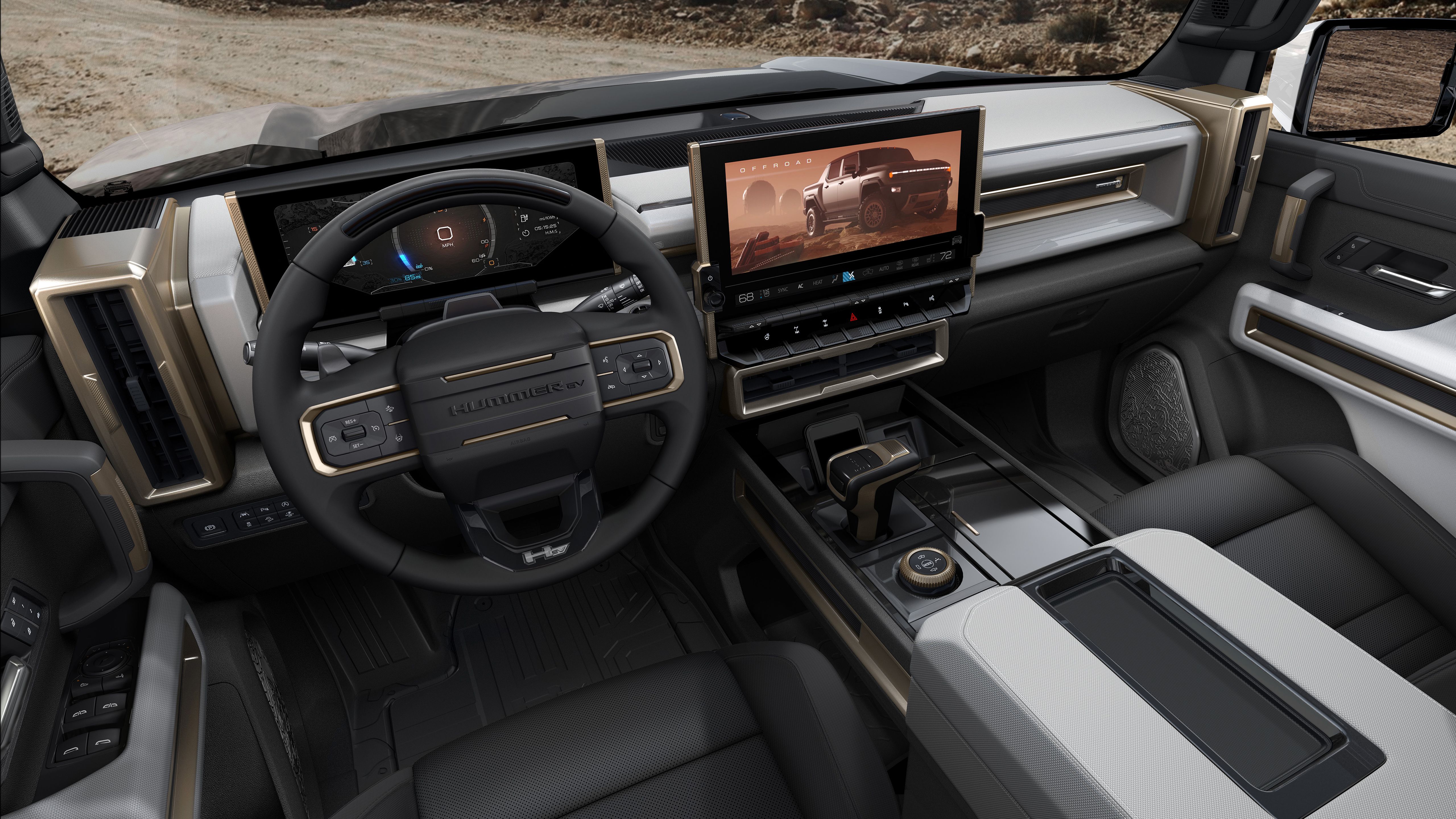 2022 GMC Hummer EV Edition 1 Interior 4K Wallpaper. HD Car Wallpaper