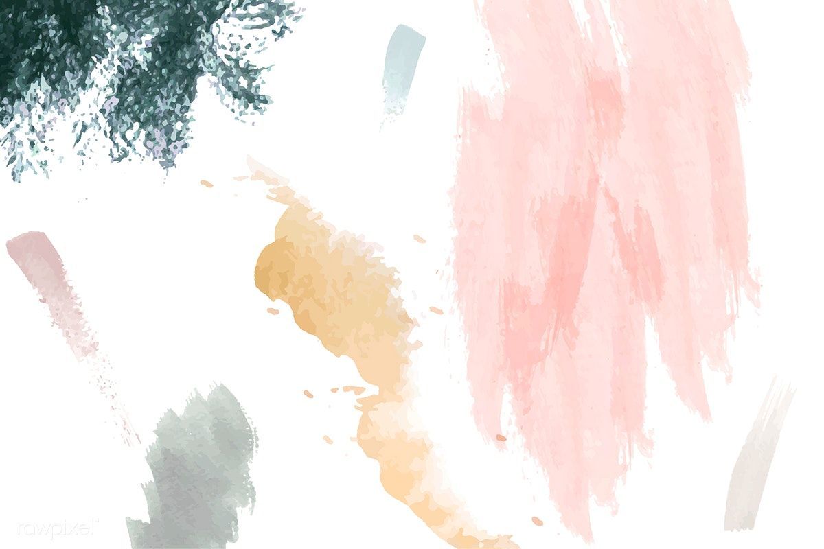Pastel paintbrush stroke textured on a white background vector
