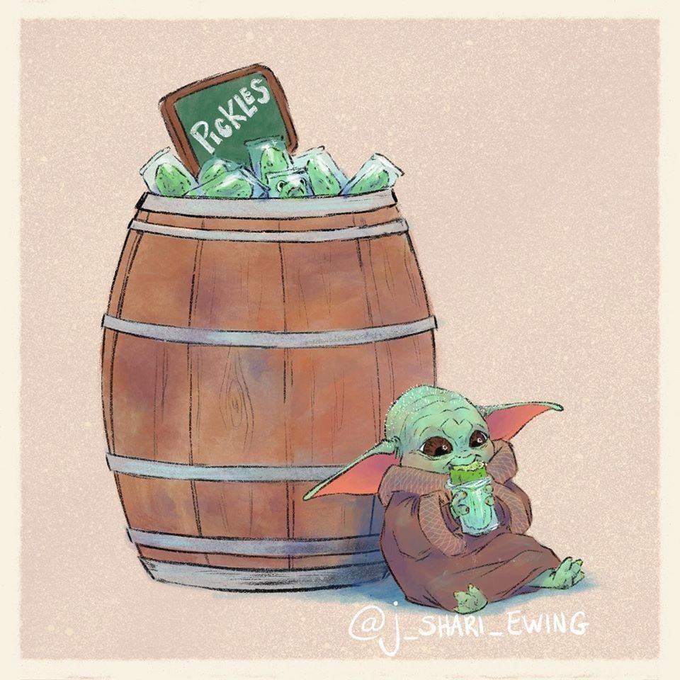 Baby Yoda With Food Wallpapers Wallpaper Cave