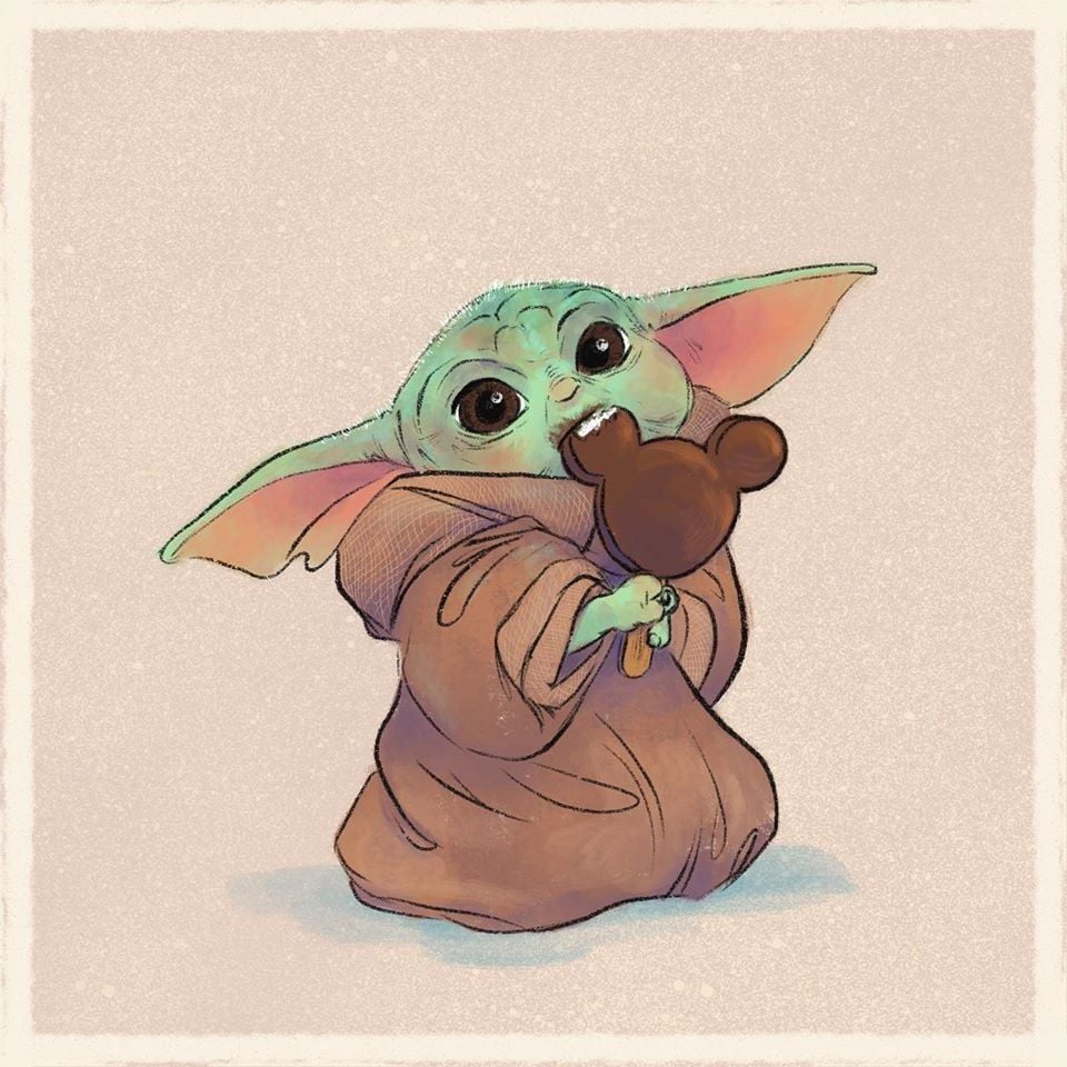 Baby Yoda With Food Wallpapers Wallpaper Cave