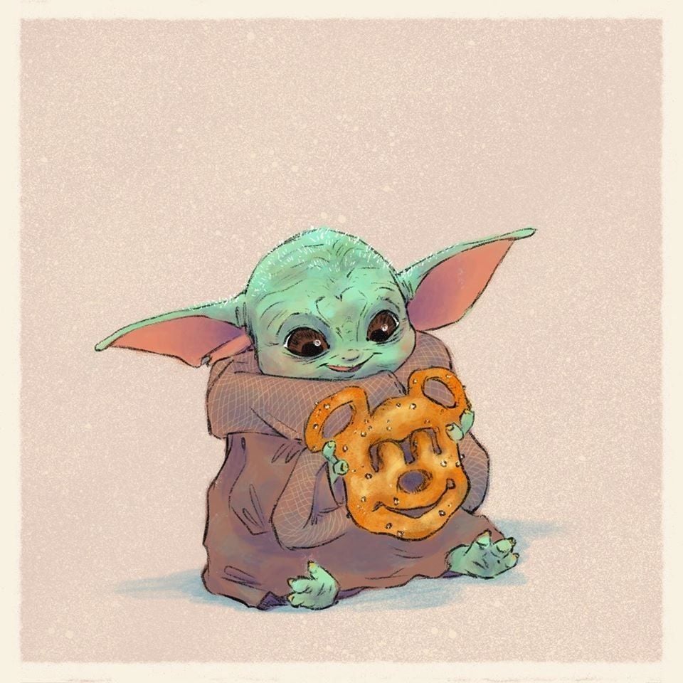 Baby Yoda With Food Wallpapers - Wallpaper Cave