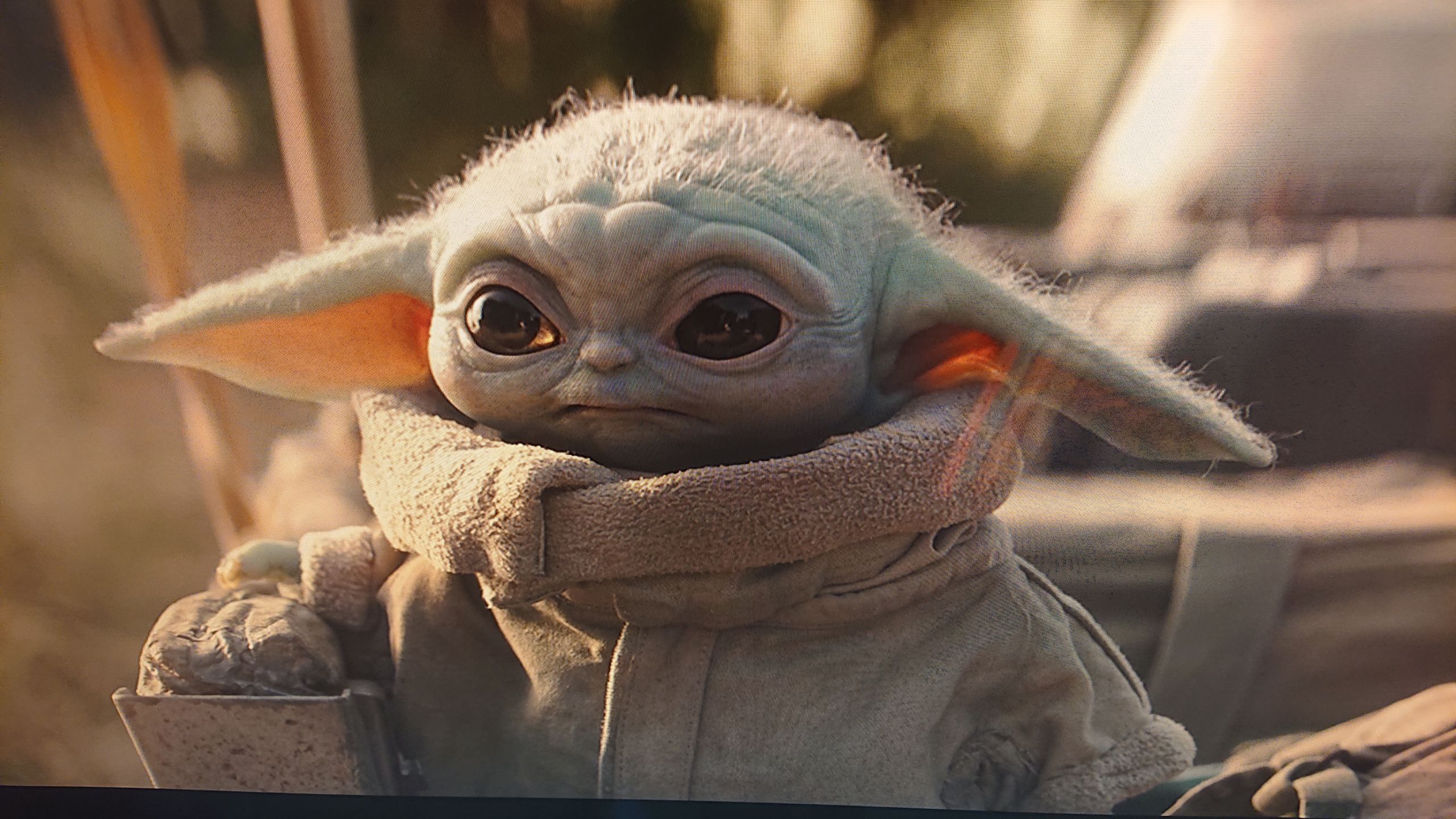High Quality Sad Baby Yoda Blank Meme Yoda Wallpaper 4k