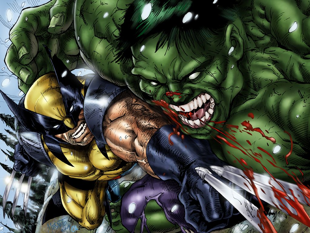 Wallpaper of the Week: Wolverine vs. Hulk