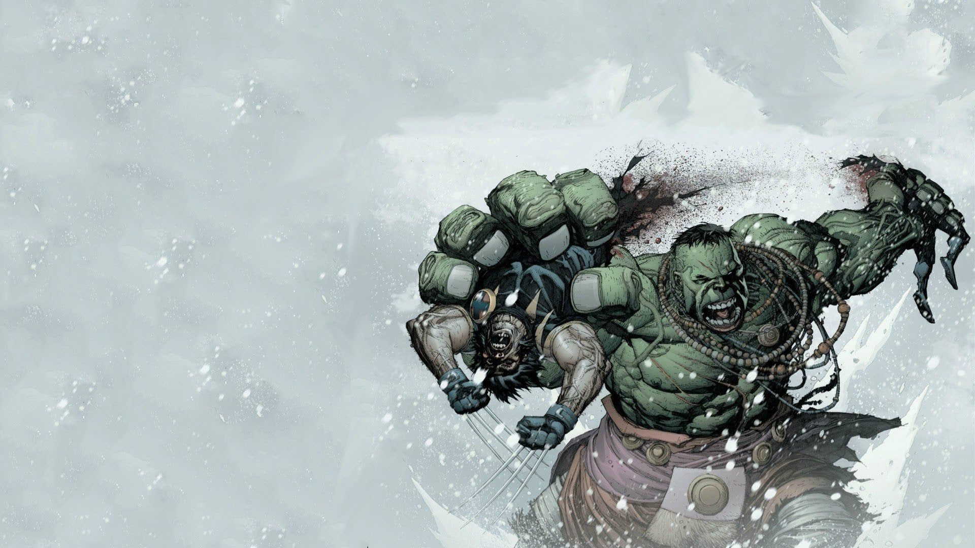 Hulk vs Wolverine [1920x1080]