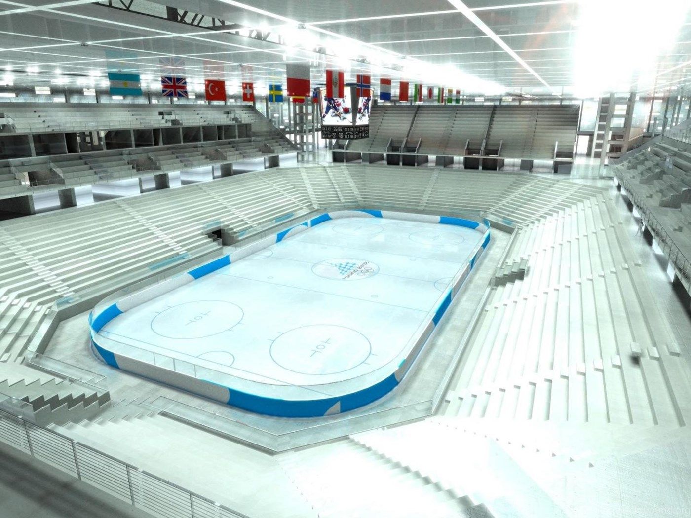 Ice Hockey Rink Arena Sport Architecture HD Wallpaper Desktop Background