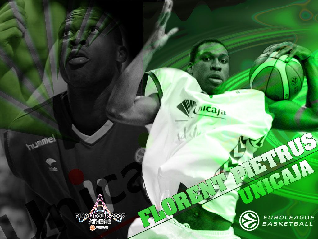 Final Four wallpaper: Florent Pietrus, Unicaja Four to EUROLEAGUE BASKETBALL