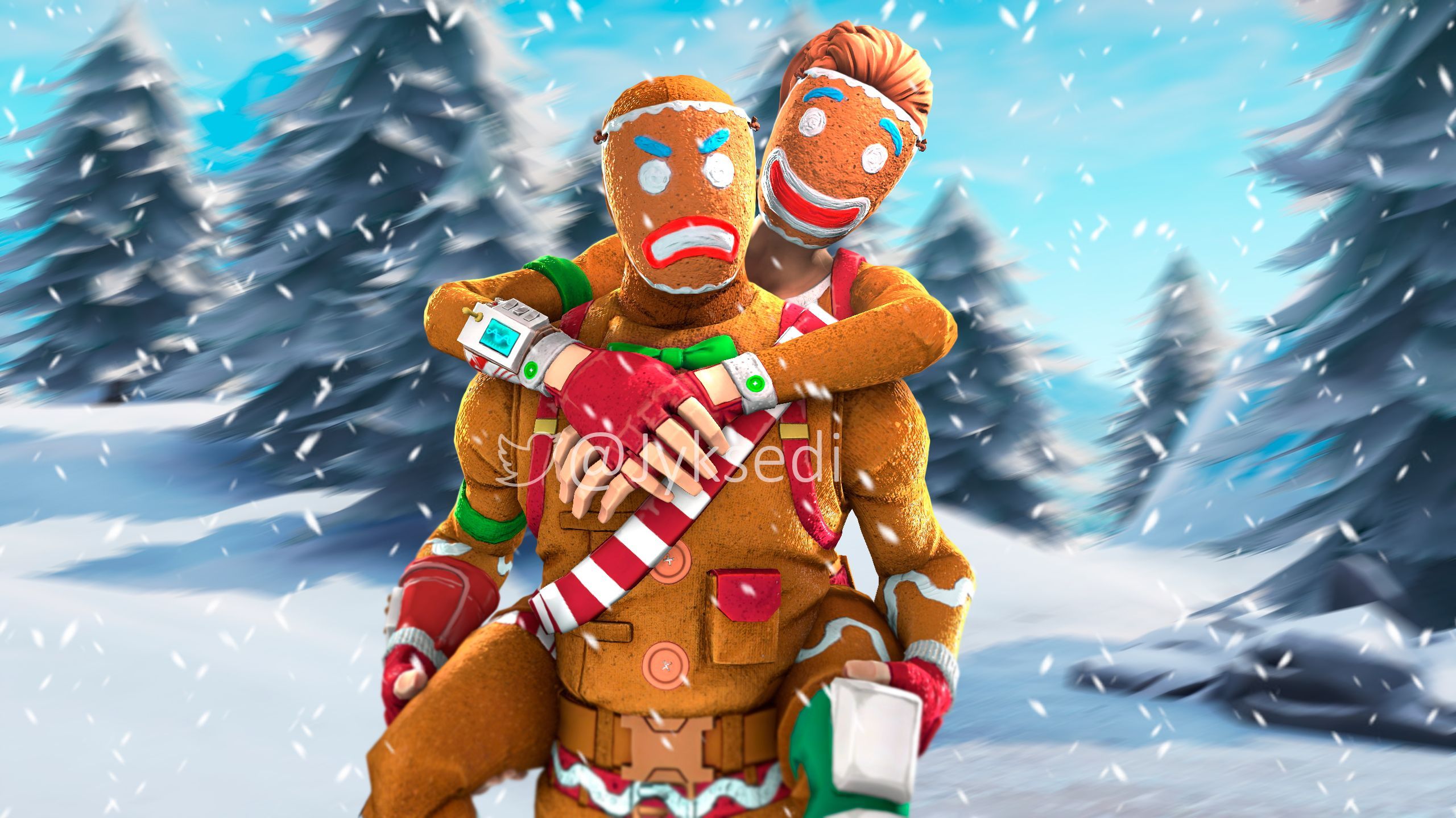 Fortnite Gingerbread Wallpaper Free Fortnite Gingerbread Background