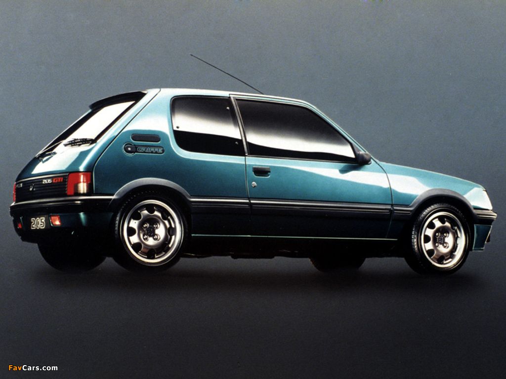 Peugeot 205 GTI Griffe 1991 wallpaper (1024x768)