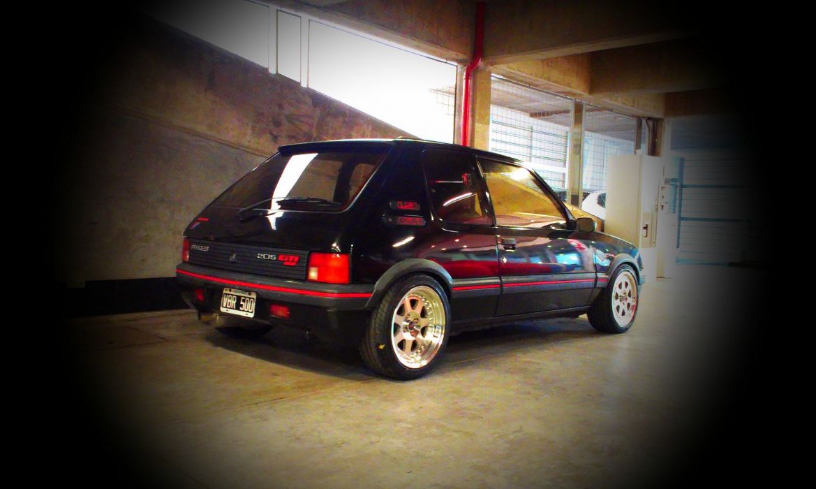 Peugeot 205 gti cars coupe french black wallpaperx1226