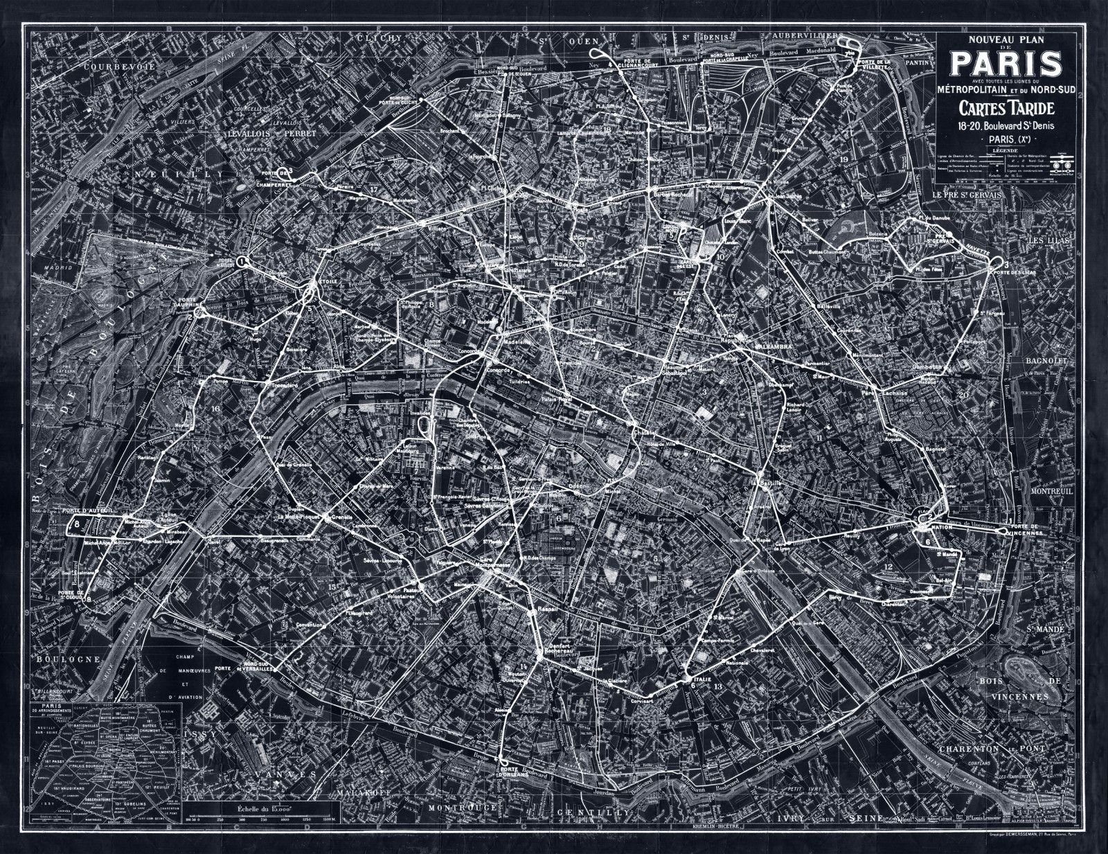 Antique Map Of Paris, Jpeg V For The Paris Catacombs