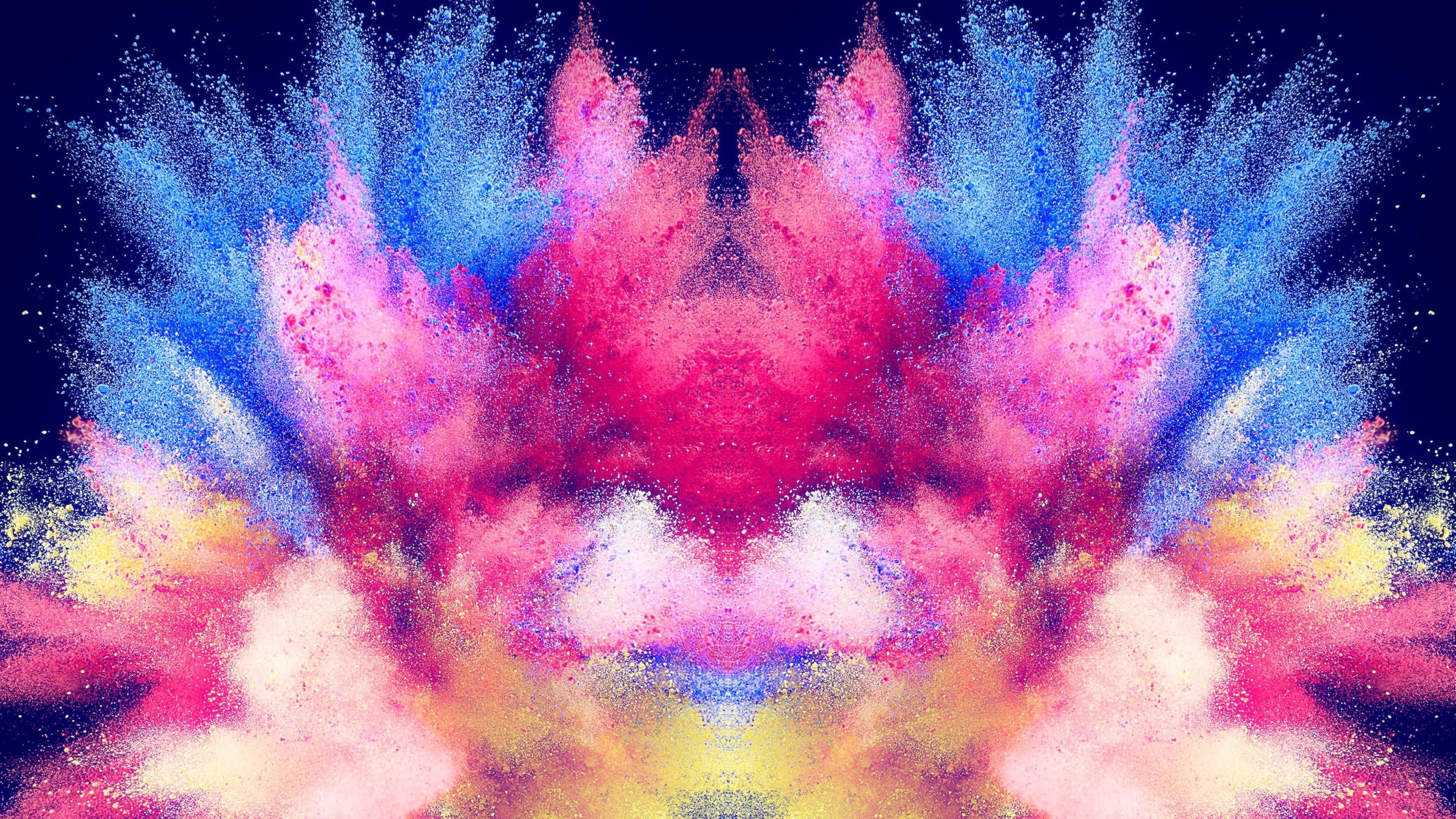 Rainbow Powder Explosion Wallpaper