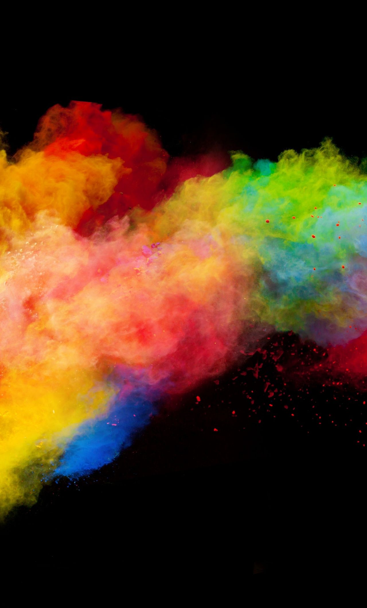Download 1280x2120 wallpaper colorful, powder, explosion, iphone 6 plus, 1280x2120 HD image, background, 424