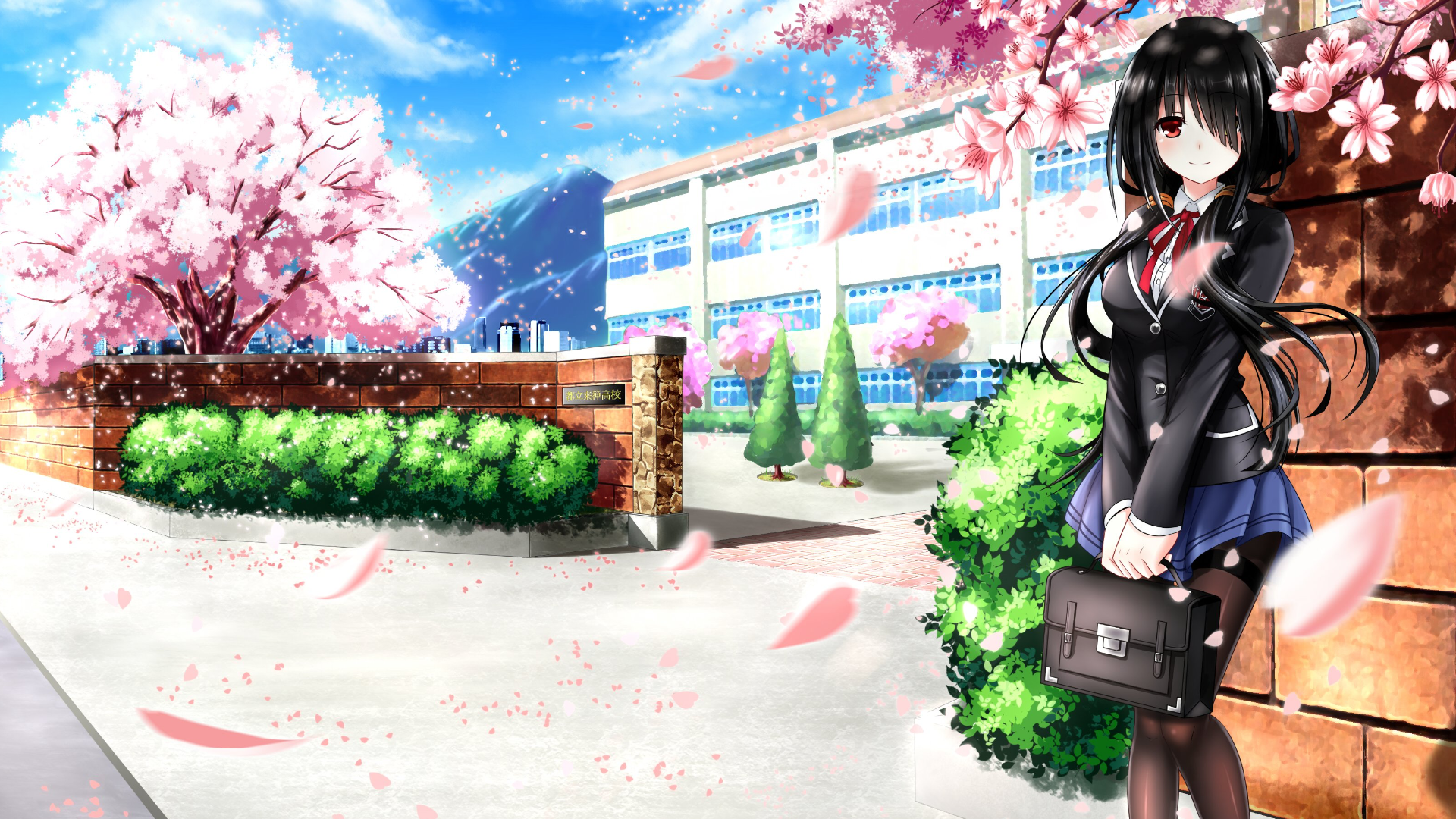 Anime Girl Cute Spring HD Wallpaper