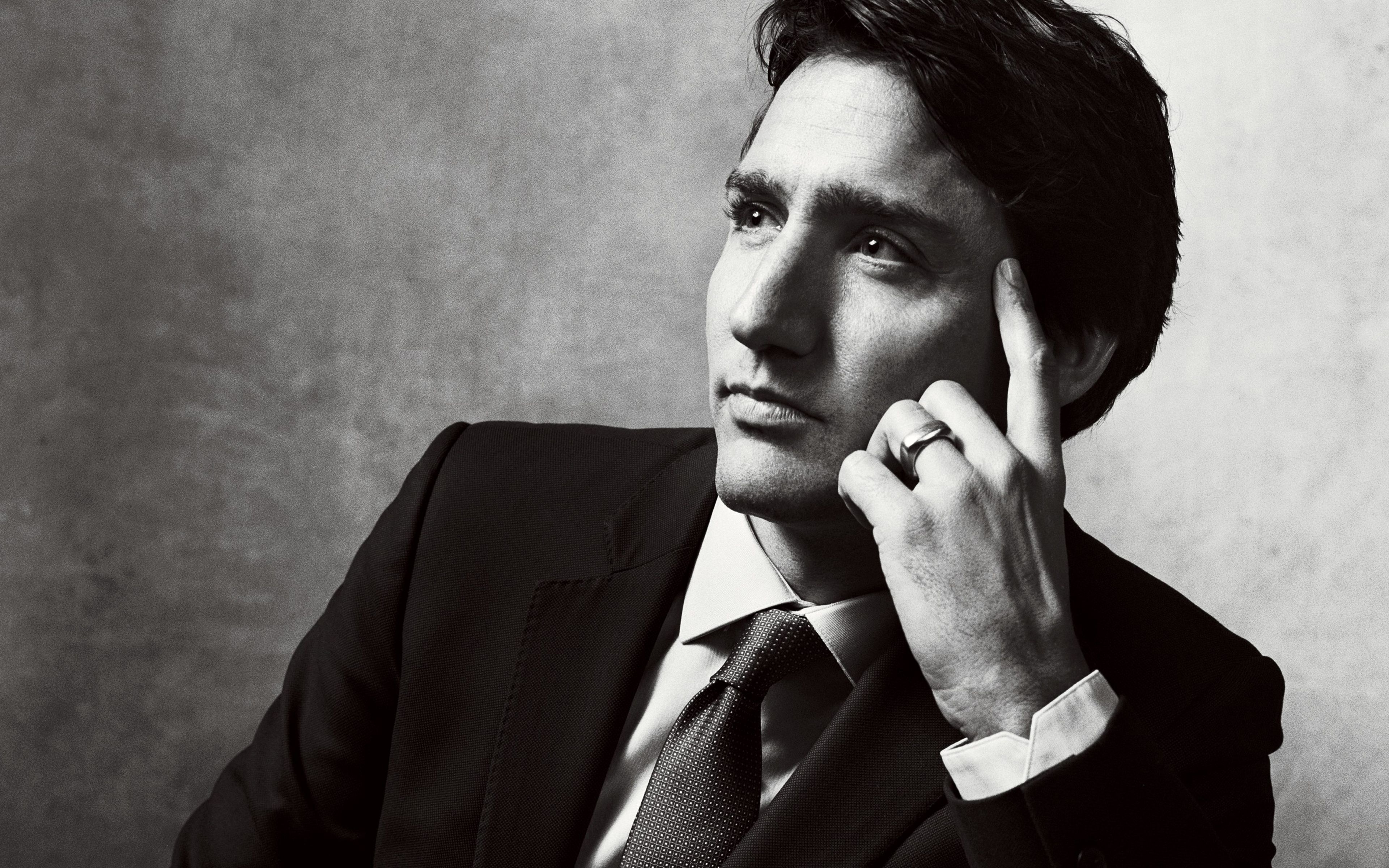 Download wallpaper Justin Trudeau, portrait, 4K, Canadian politician, Prime Minister of Canada for desktop with resolution 3840x2400. High Quality HD picture wallpaper
