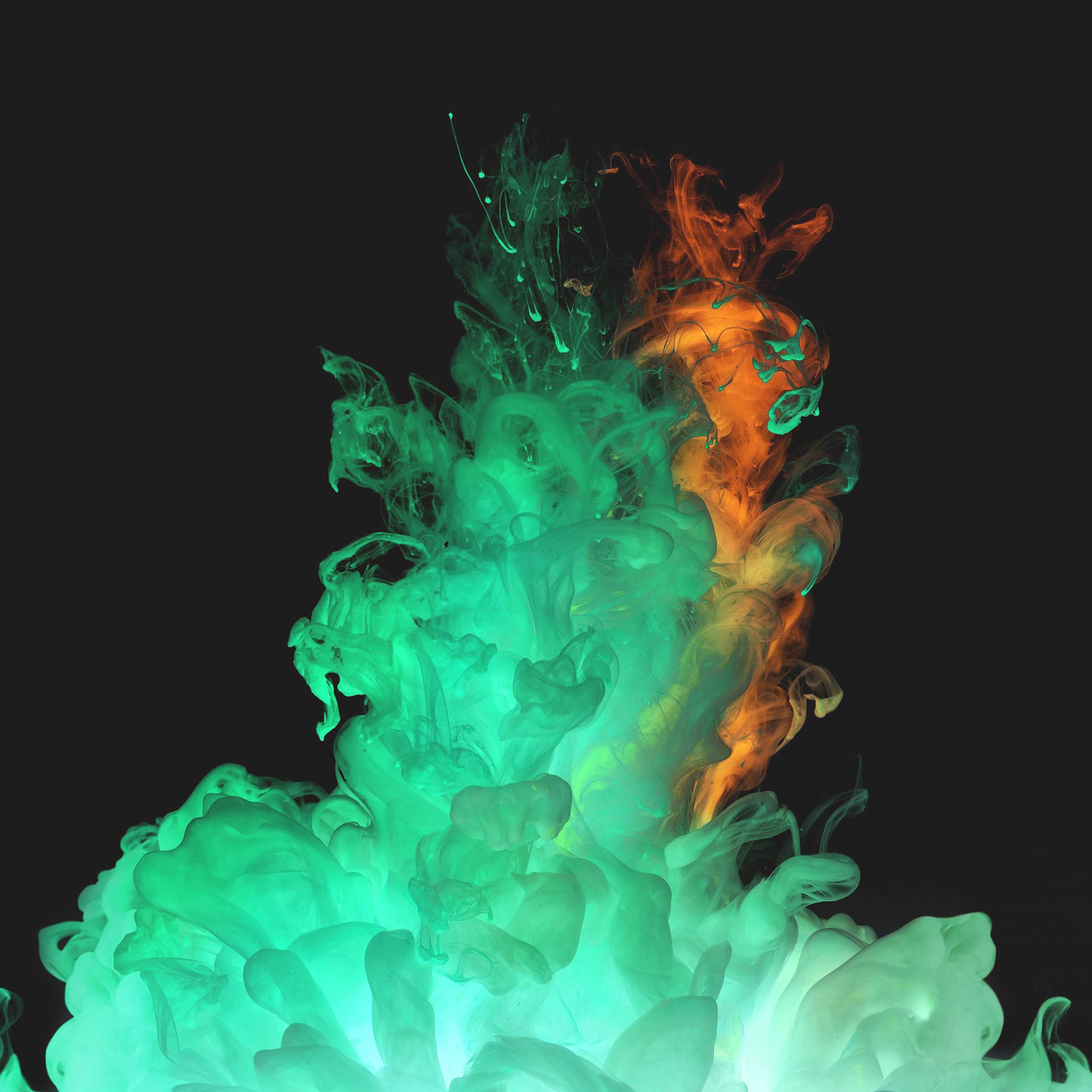 Red Green Smoke Art Texture Wallpaper