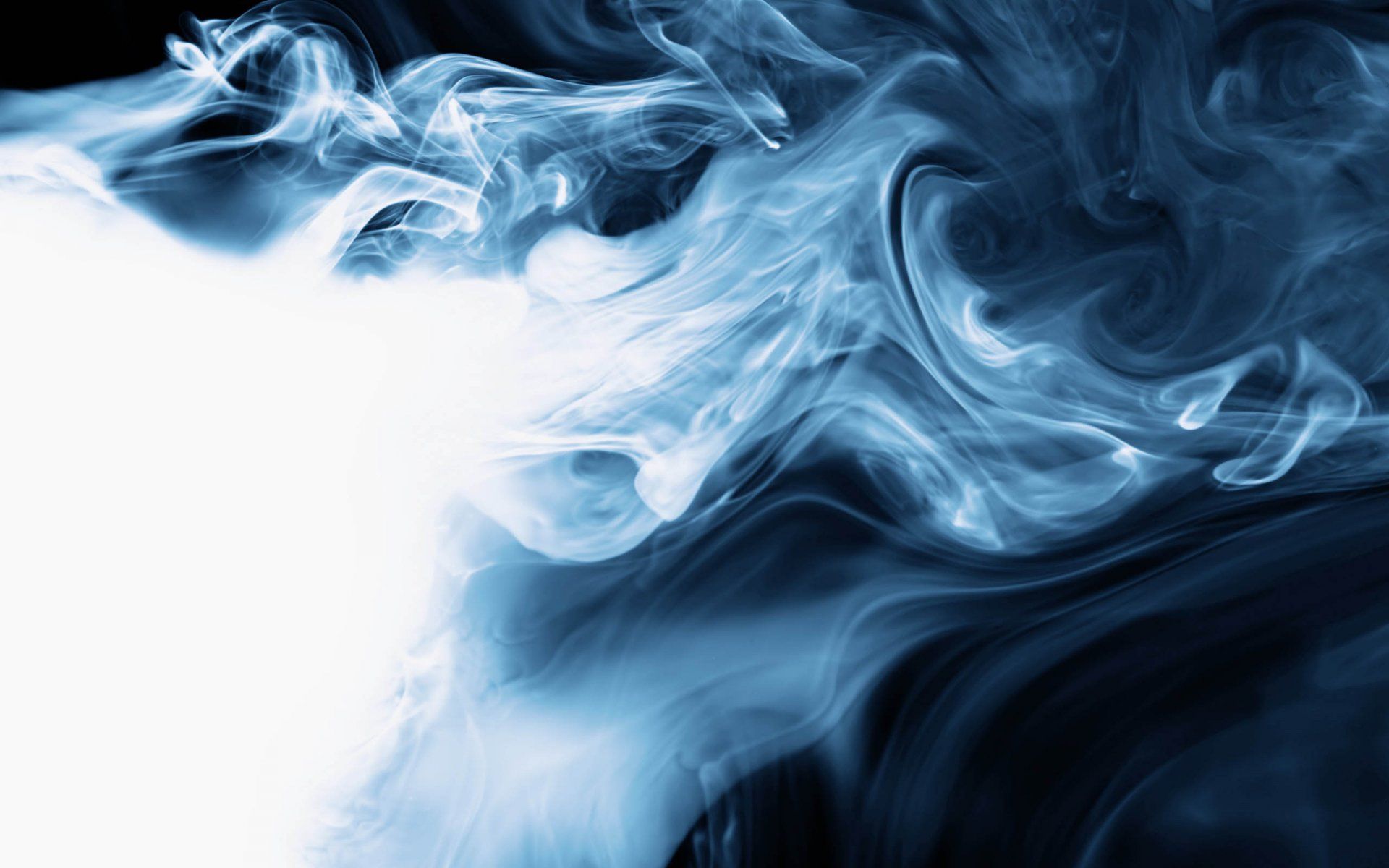 blue, smoke, digital art, monochrome wallpaper