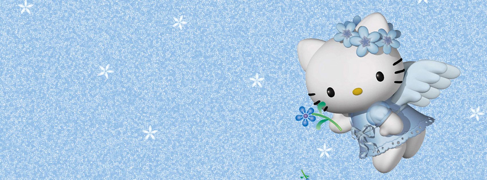 Hello Kitty Blue Angel Facebook Timeline Cover Photo