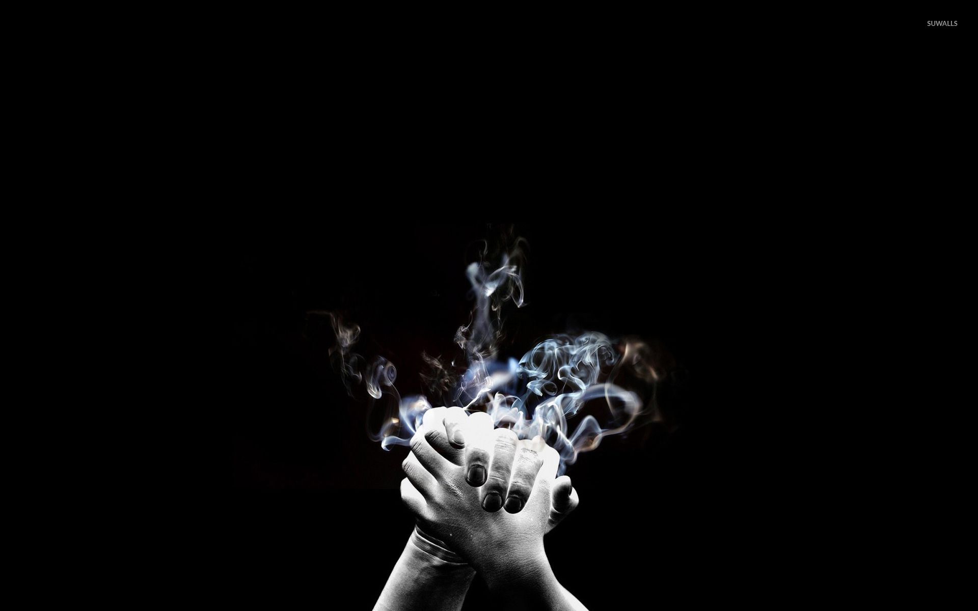 Smoking Hands wallpaper Art wallpaper
