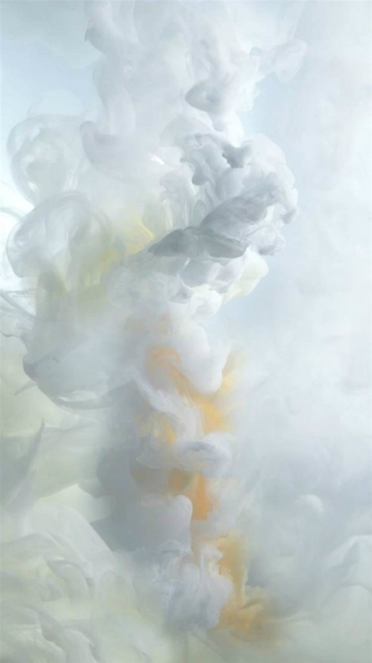 White Ink Smoke iOS9 Wallpaper Art iPhone 8 Wallpaper Free Download