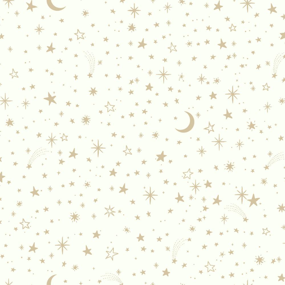 Twinkle Little Star Peel & Stick Wallpaper in Gold by RoomMates for Yo