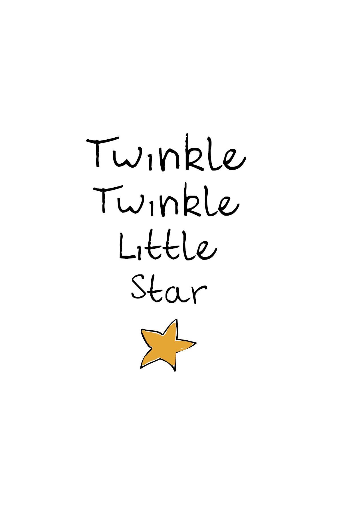 Twinkle Twinkle Little Star. Twinkle twinkle, Star illustration, Little star