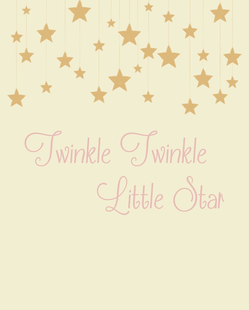 Twinkle Twinkle Little Star Print Wallpaper & Background Download