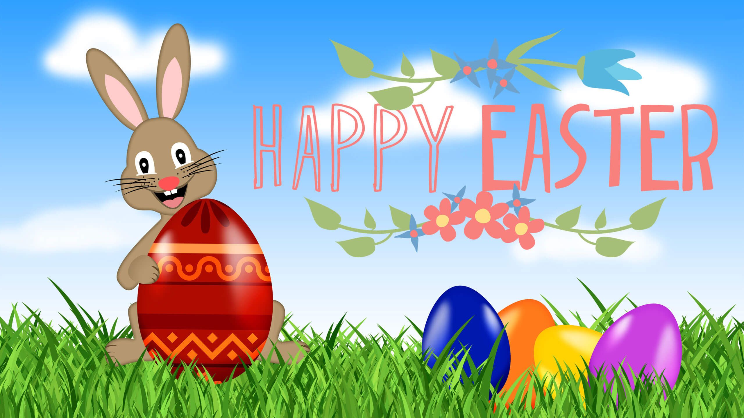 Happy Easter Eggs Bunny Rabbit New HD Wallpaper HD Wallpaper