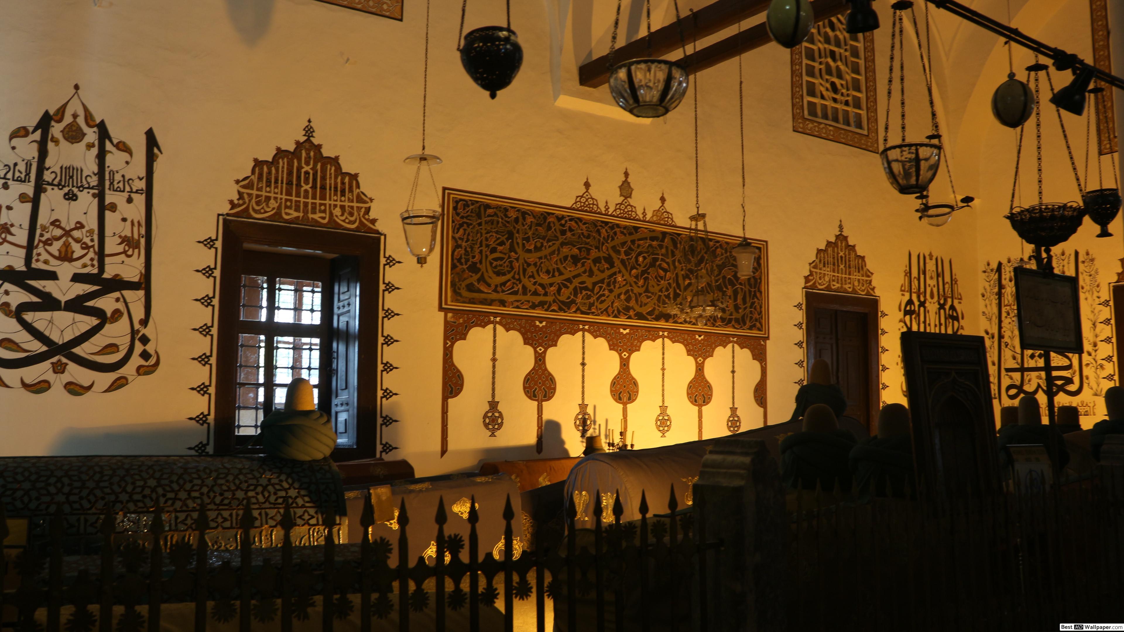 Mevlana museum interior, Konya HD wallpaper download