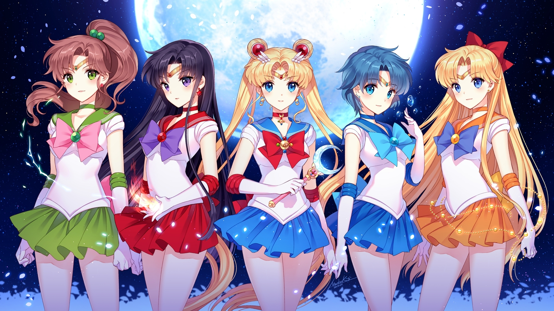 Wallpaper Sailor Scouts from Sailor Moon