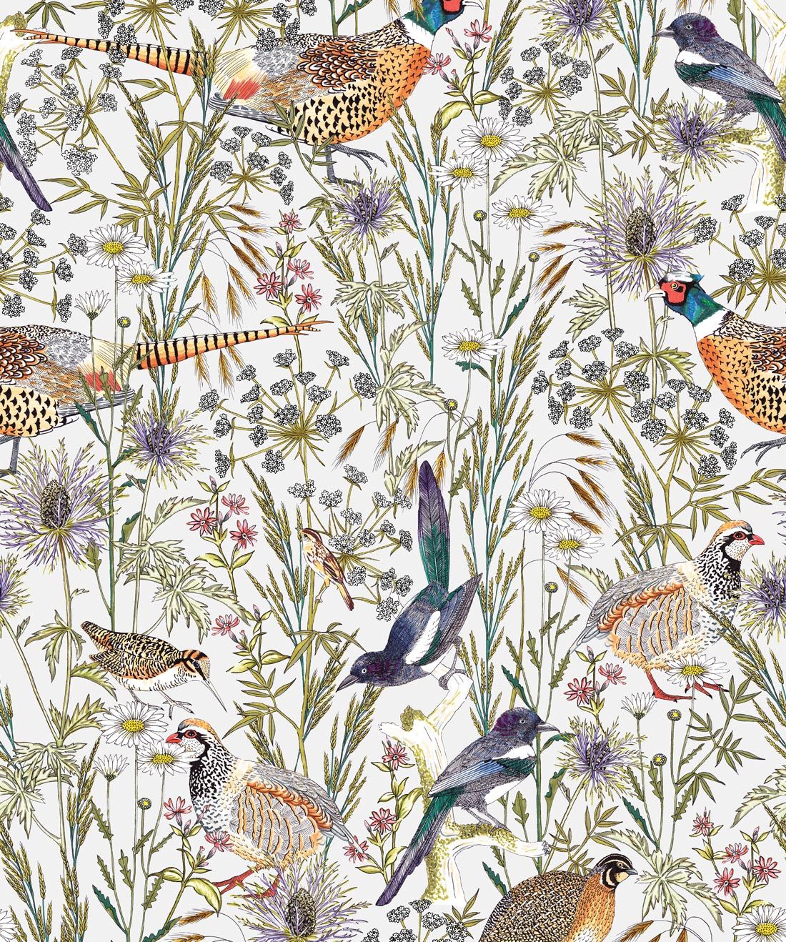 Woodland Birds Wallpaper from the Wallpaper Republic Collection