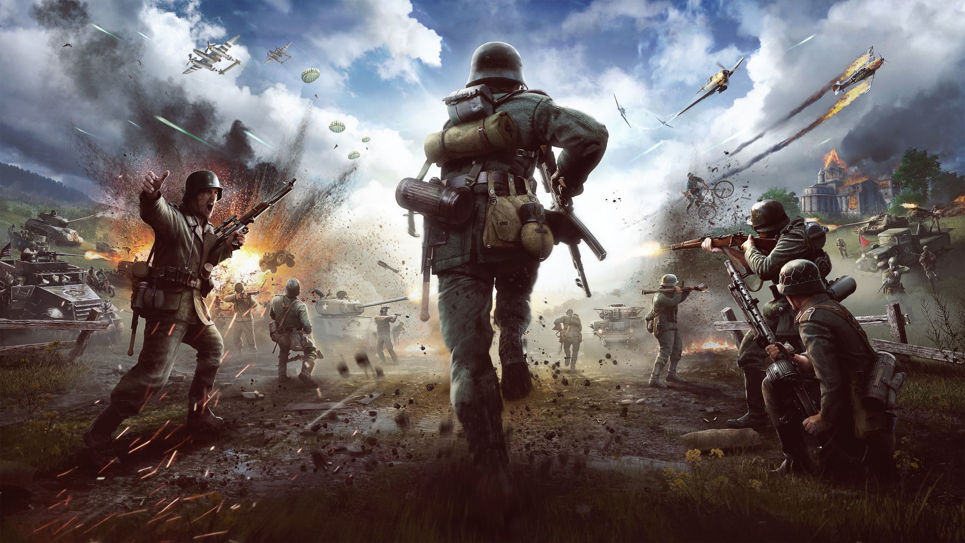 Desktop wallpaper heroes & generals, soldier, battle ground, HD image, picture, background, dec31c