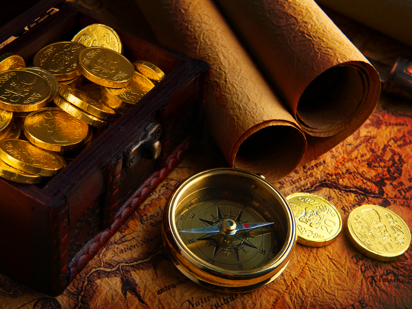 Pirate Dubloons. Pirates gold, Compass picture, Map compass
