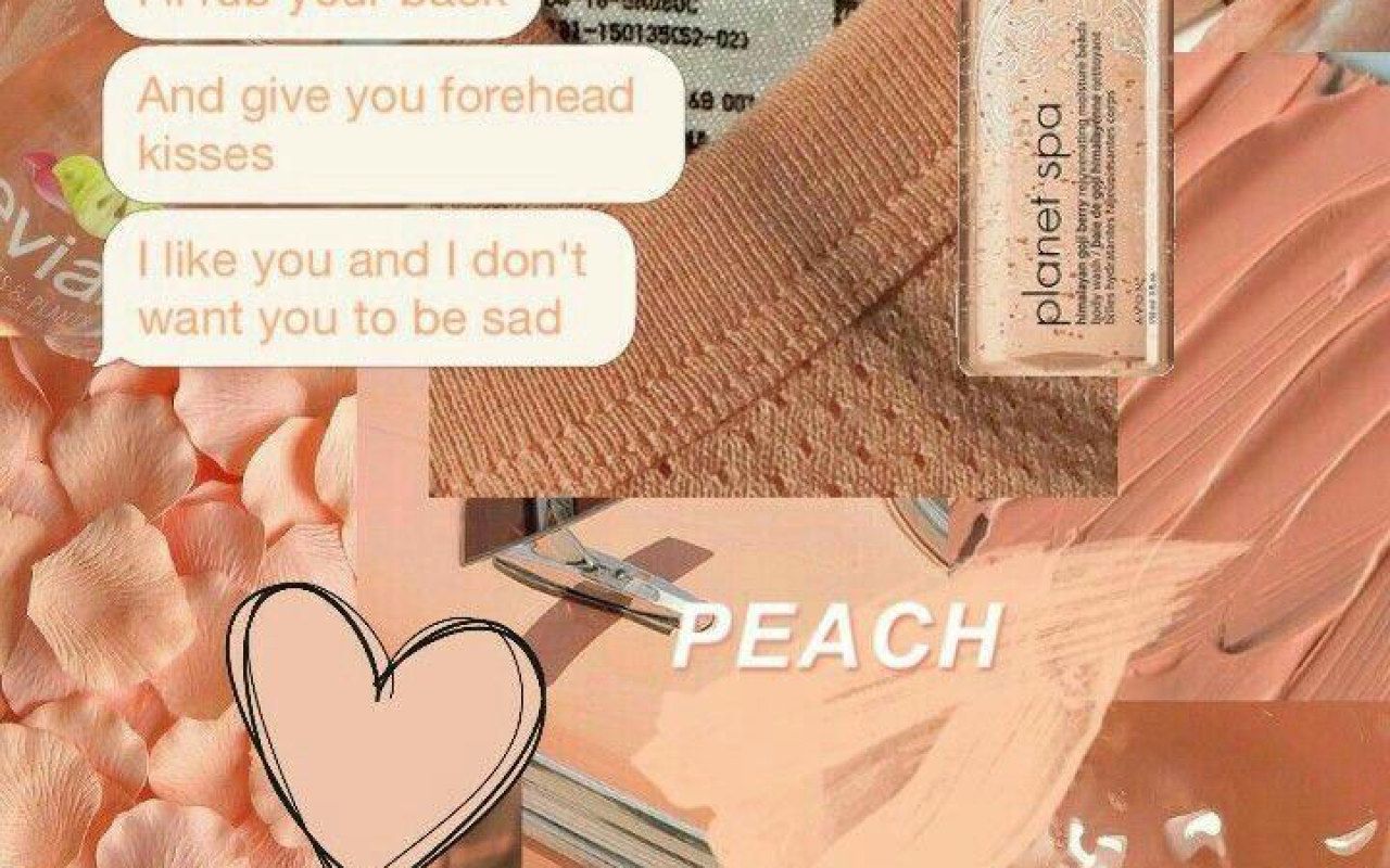 Peach aesthetic collage • Wallpaper For You HD Wallpaper For Desktop & Mobile