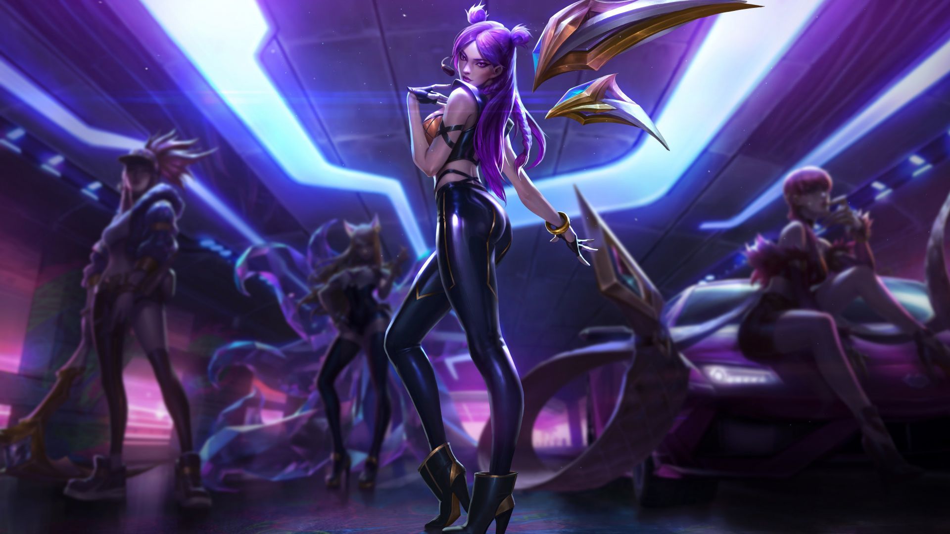 Desktop wallpaper hot, girl character, league of legends, kai'sa, HD image, picture, background, 4aec6a