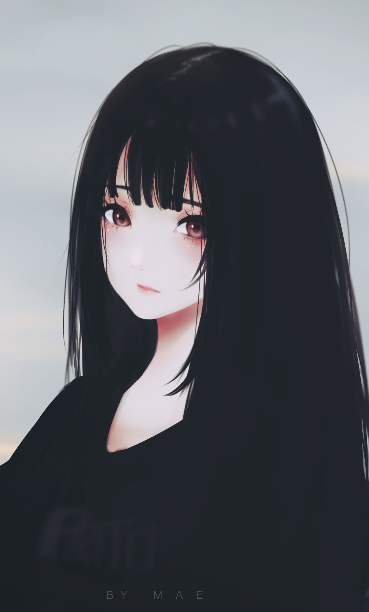 Sad Anime Girl Wallpaper iPhone