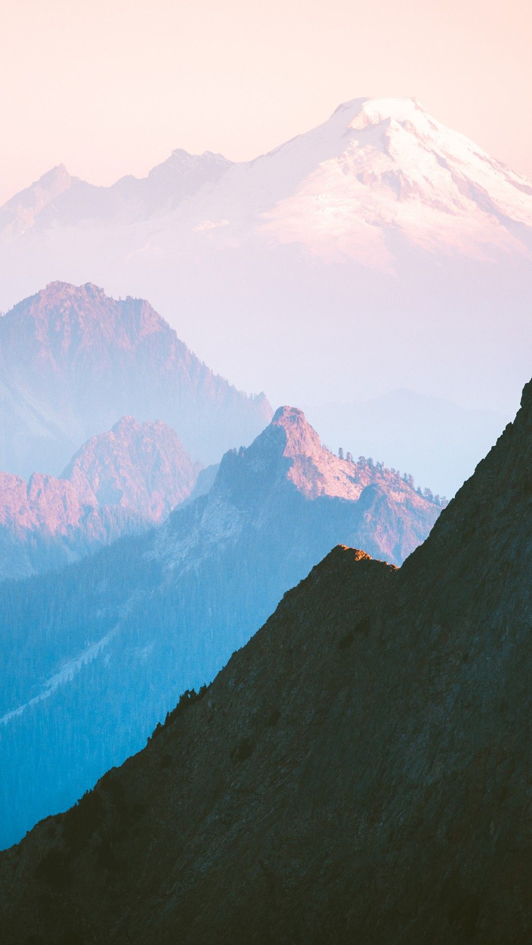 Cascade Range Mountains 4K Wallpaper
