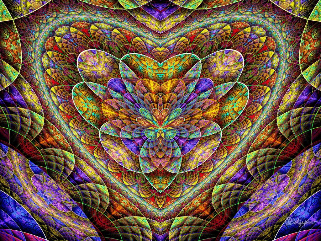 Desktop wallpaper colorful, fractal, pattern, art, HD image, picture, background, 9a5da8